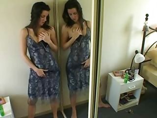 Amazing amateur girl takes her clothes off to touch herself
