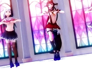 Naked 3D sluts are dancing for you 