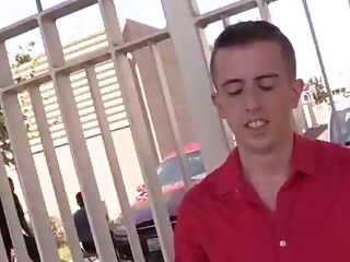 Small tits blonde is covered with cum after interracial sex 