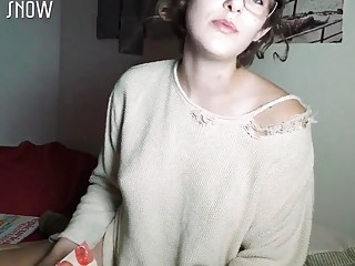 Cute milf pleasuring her hungry cunt