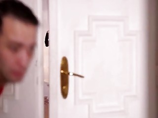 Aroused blonde gets rammed by the painter