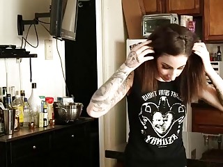 Punk babe gets mauled by a big black cock