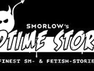 Blindfolded bald cutie enjoys some BDSM pleasures