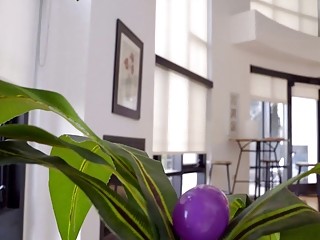 Two teens pleasure the easter bunny's raging boner