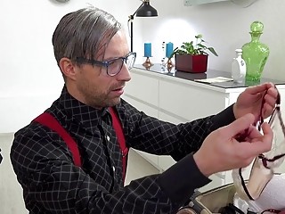 Pissing and panty sniffing gets girls horny
