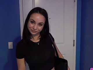 Gorgeous lustful babe Crystal Rush sucks cock and fucks hardcore