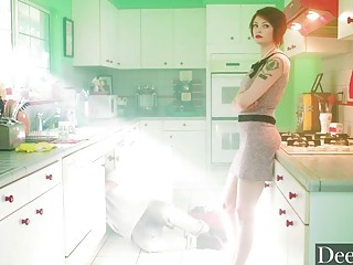 Sluty tattooed MILF Bree Daniels fucks hardcore with a plumber