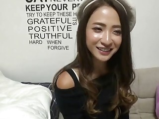 Asian loves group sex and having two cocks at once