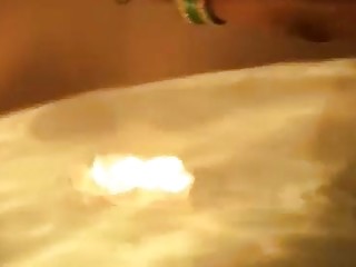 Beautiful Indian girl masturbates and plays naked in a bathroom